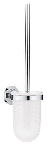 GROHE Essentials - Toilet brush set (wall-mounted, easy-care, durable), round, chrome, 40374001 on sale